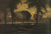 George Inness The Pasture oil on canvas